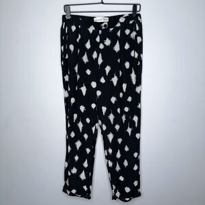 Graham & Spencer Women’s 100% Silk Printed Pull On Trousers Size 6